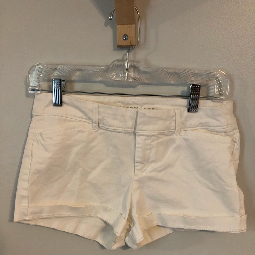 White Khaki Shorts